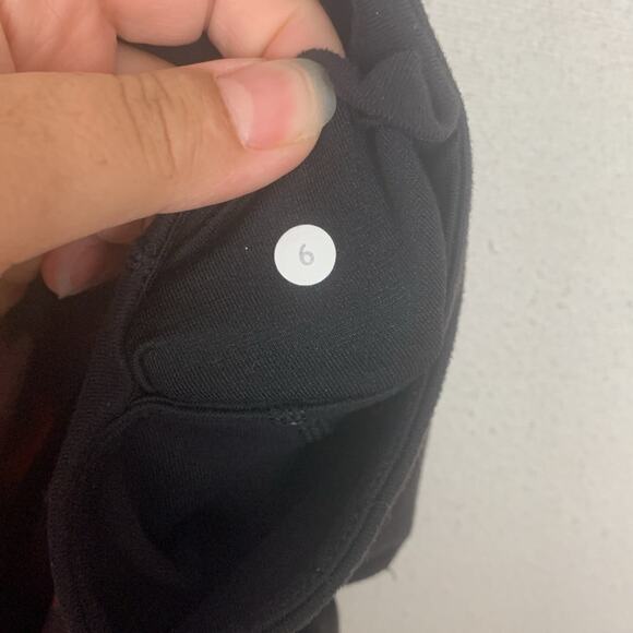 Lululemon women's size 6 wunder under color block leggings pants spring black mu - Picture 9 of 10